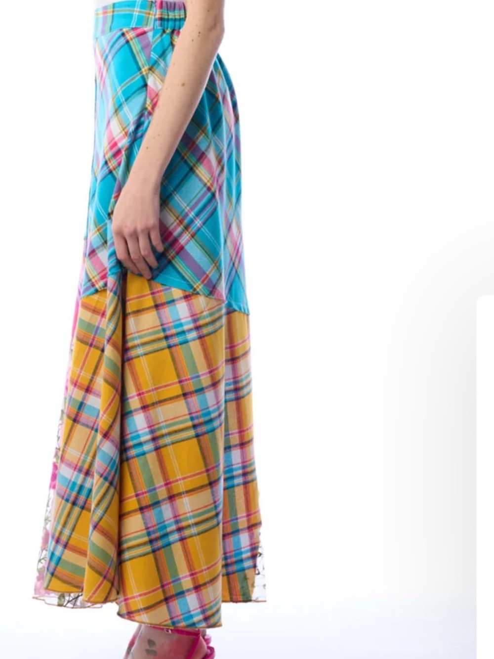 NWT Aratta Silent Journey- Dulce Plaid Skirt - Picture 8 of 15